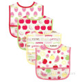 factory offer nature fabric innovation product fresh fruit pattern plastic baby bibs